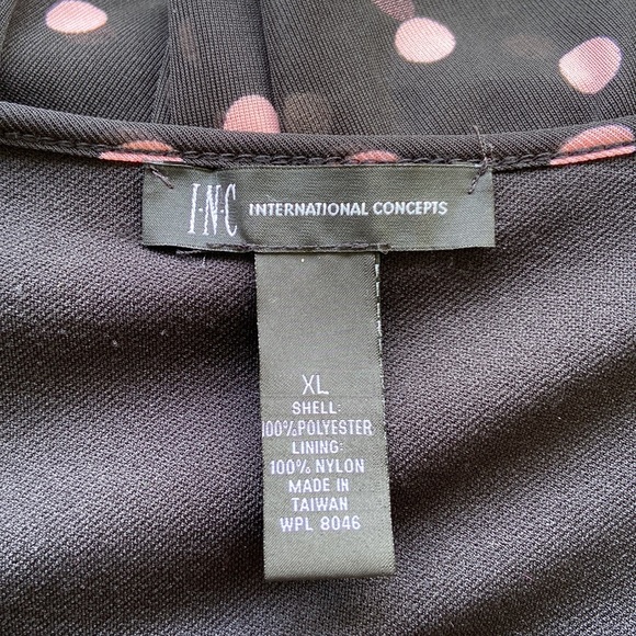 INC International Concepts Polka Dot Tiered Dress Women's Size XL - Picture 3 of 5